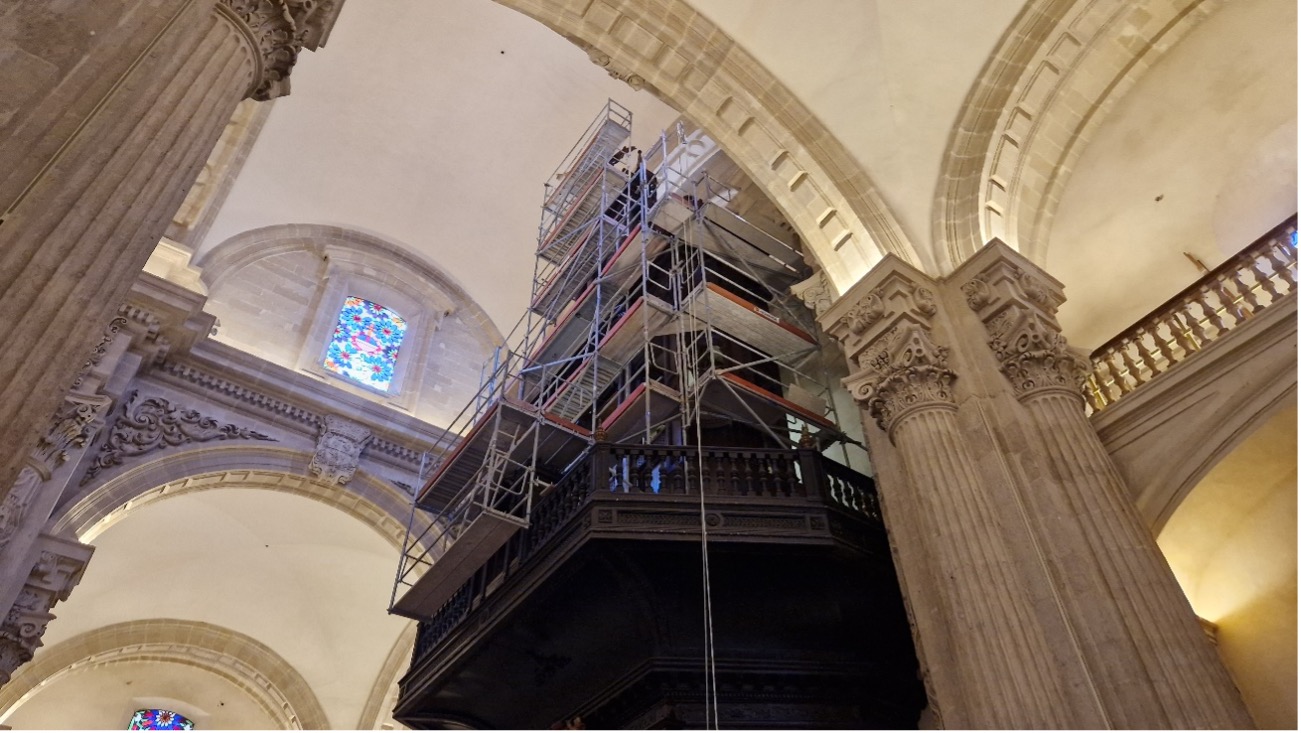 Restauración del órgano de la iglesia colegial de El Salvador - Alquiansa