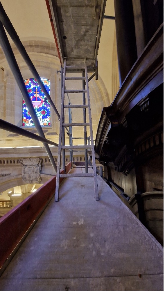 Restauración del órgano de la iglesia colegial de El Salvador - Alquiansa